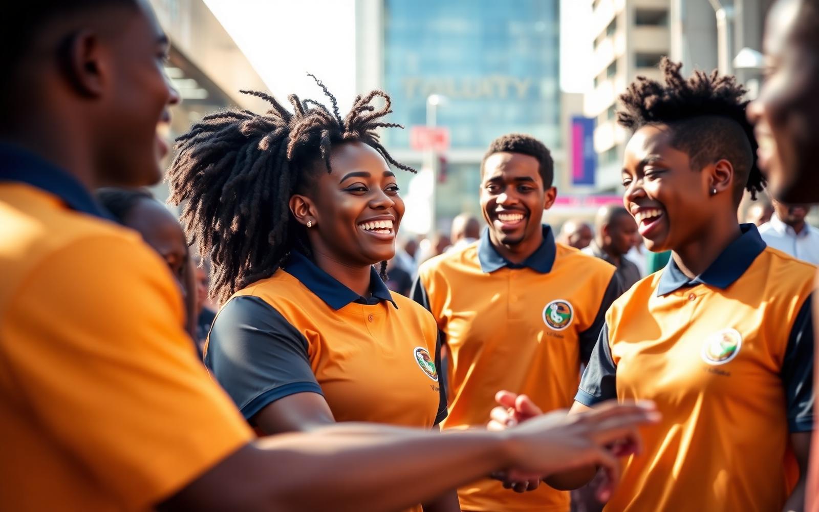 Promo Nation SA brand ambassadors engaging a Johannesburg crowd